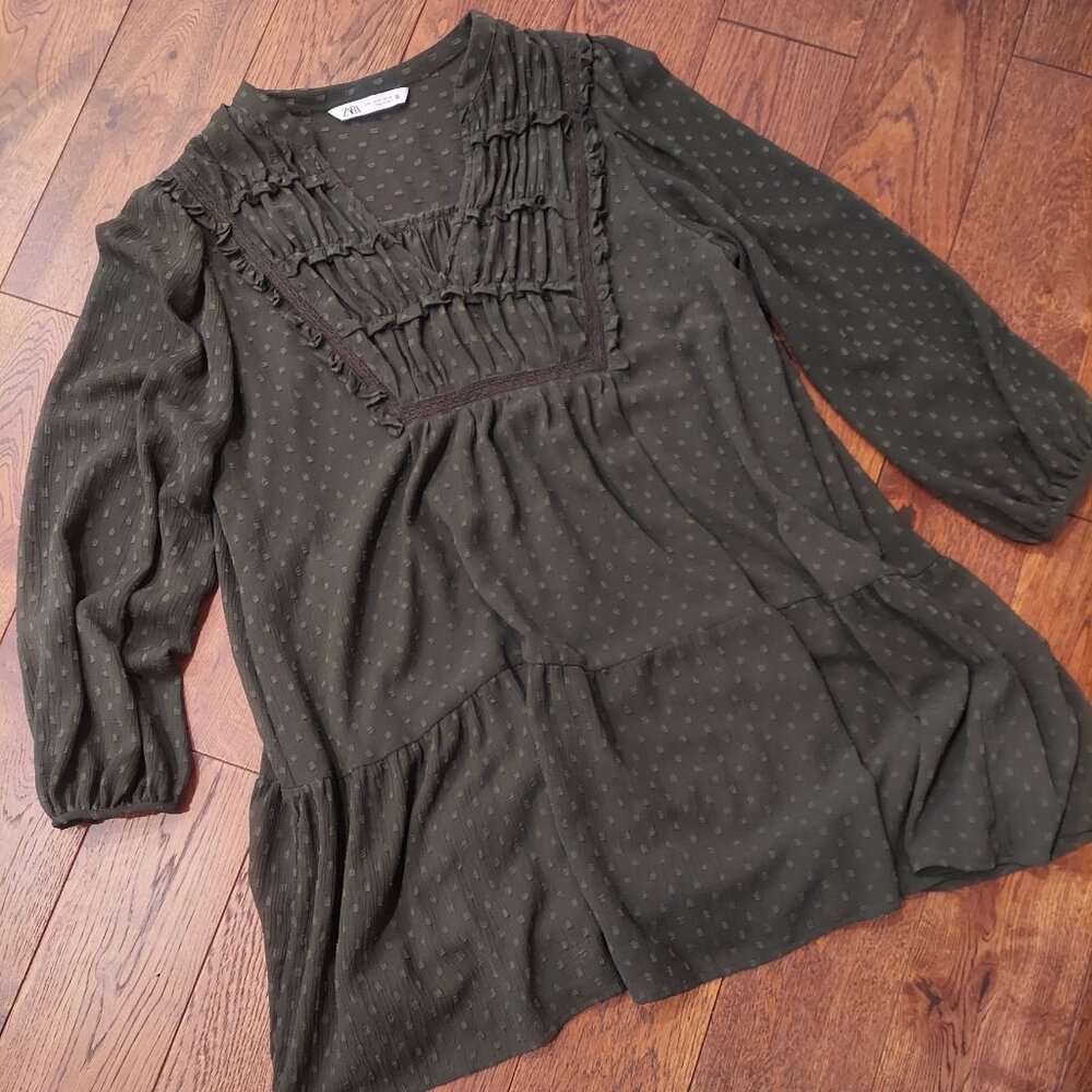 Zara green dress